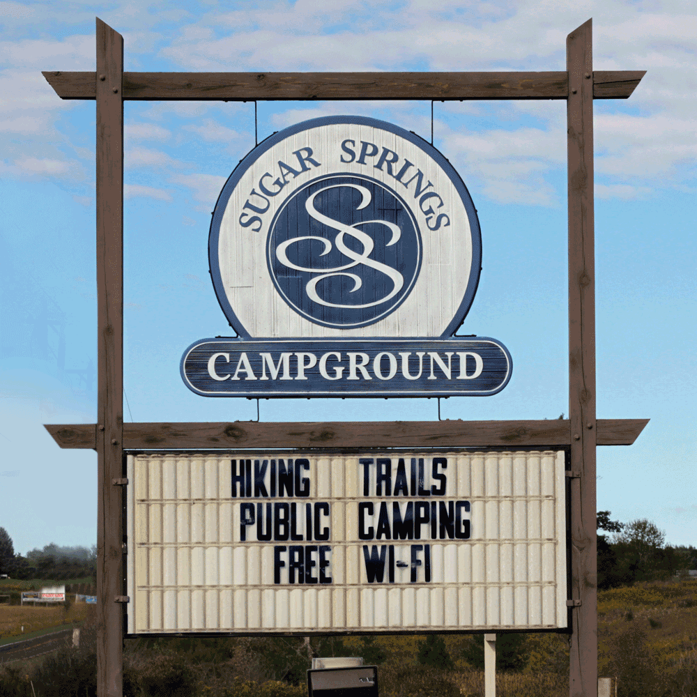 Sugar Springs Campground Sign