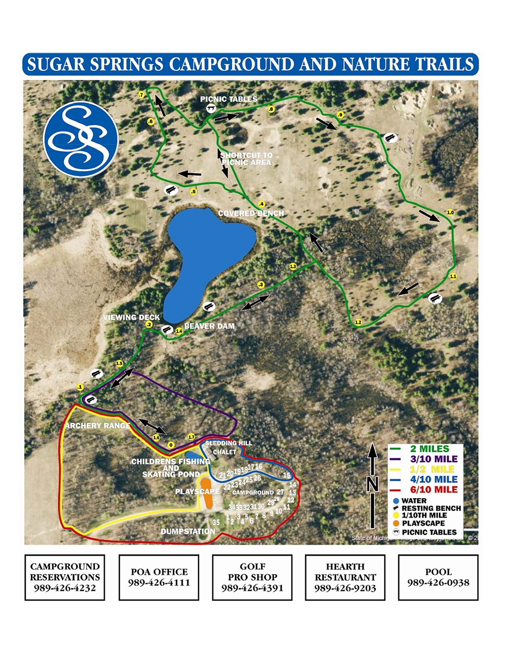 Campground and Nature Trail Map